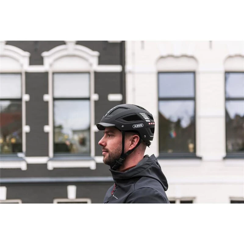ABUS Casque De Vélo "Hyban 2.0 LED" Noir – Image 5