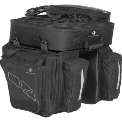 M-Wave Amsterdam Triple - Sacoche Pour Vélo Double - 34 Liter - Noir