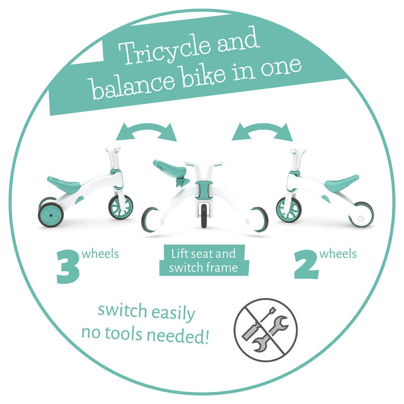 Bunzi : Porteur 3 Roues Convertible Et Première Draisienne 2 En 1 ! – Image 5