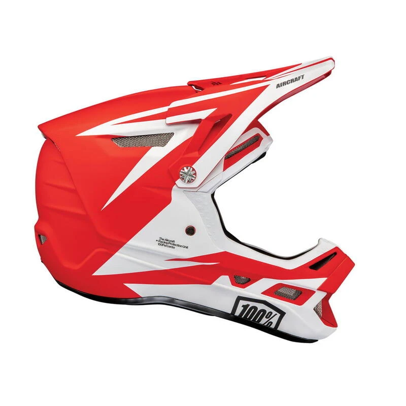 100% Casque De Vélo Adulte Composite DH D'avion Blanc