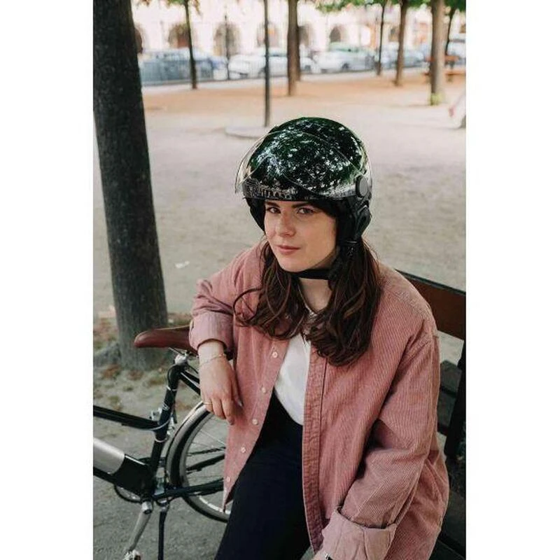 Casque Urbain Jet Cadence Titan Mat Avec Visière – Image 5