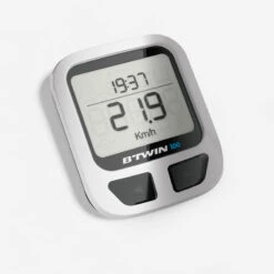 COMPTEUR VÉLO B'TWIN 100 NOIR - AVEC FIL