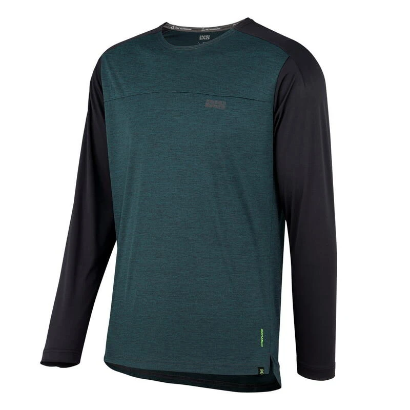 IXS Flow X Kids Jersey Long Sleeve - Turquoise/Grey
