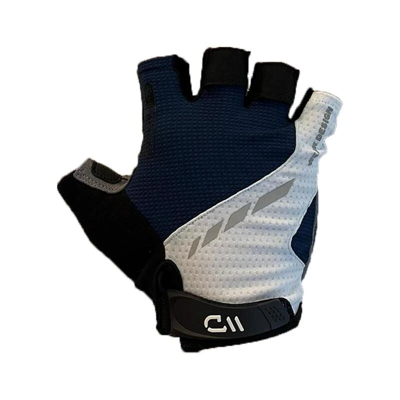 Gants Vélo PERFORMANCE GEL Bleu/blanc – Image 2