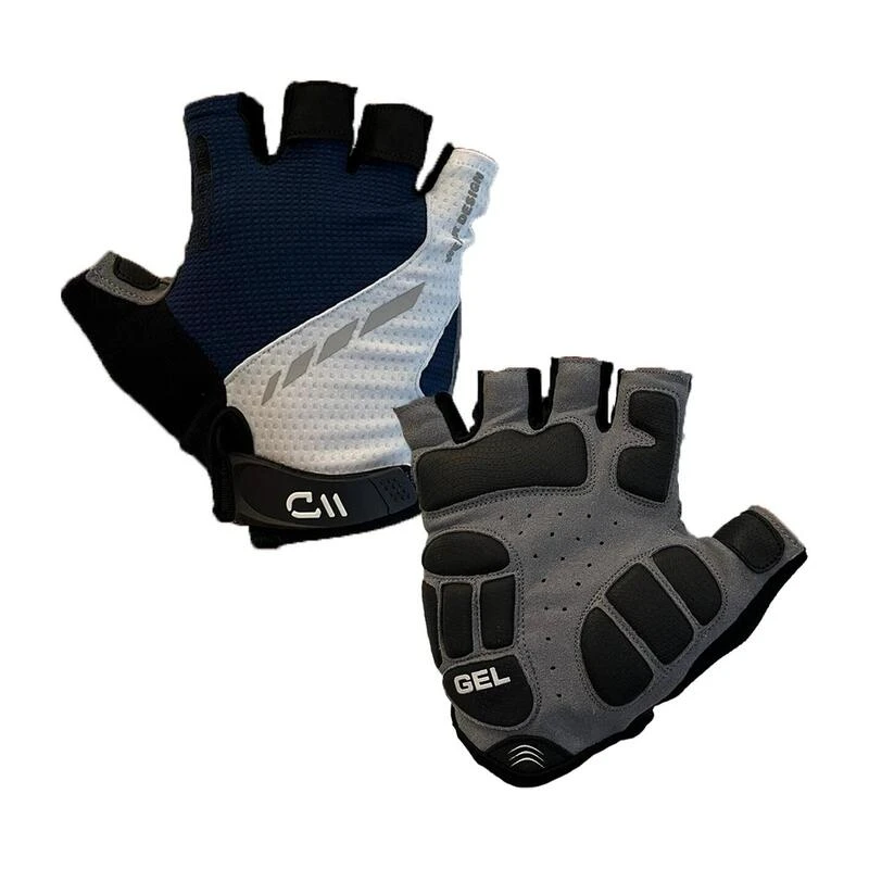 Gants Vélo PERFORMANCE GEL Bleu/blanc