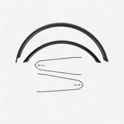 BTWIN Garde Boue Vélo 24 Pouces Noir (par Paire, Vendu Sans Kit De Vis)