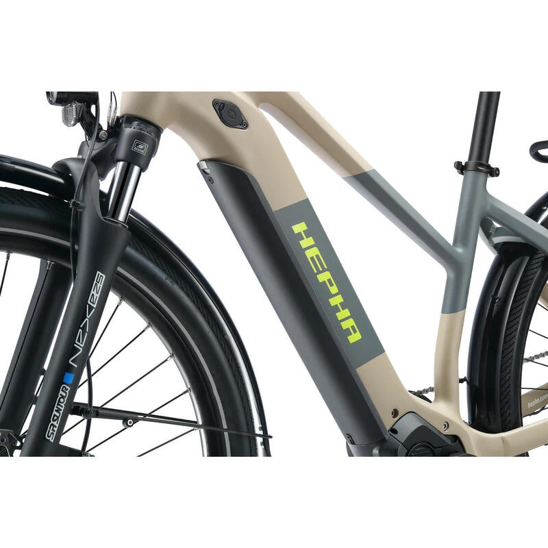 HEPHA E-bike Trekking 7 Ultra 708Wh Batterie Vélo électrique Lowstep Sand – Image 2