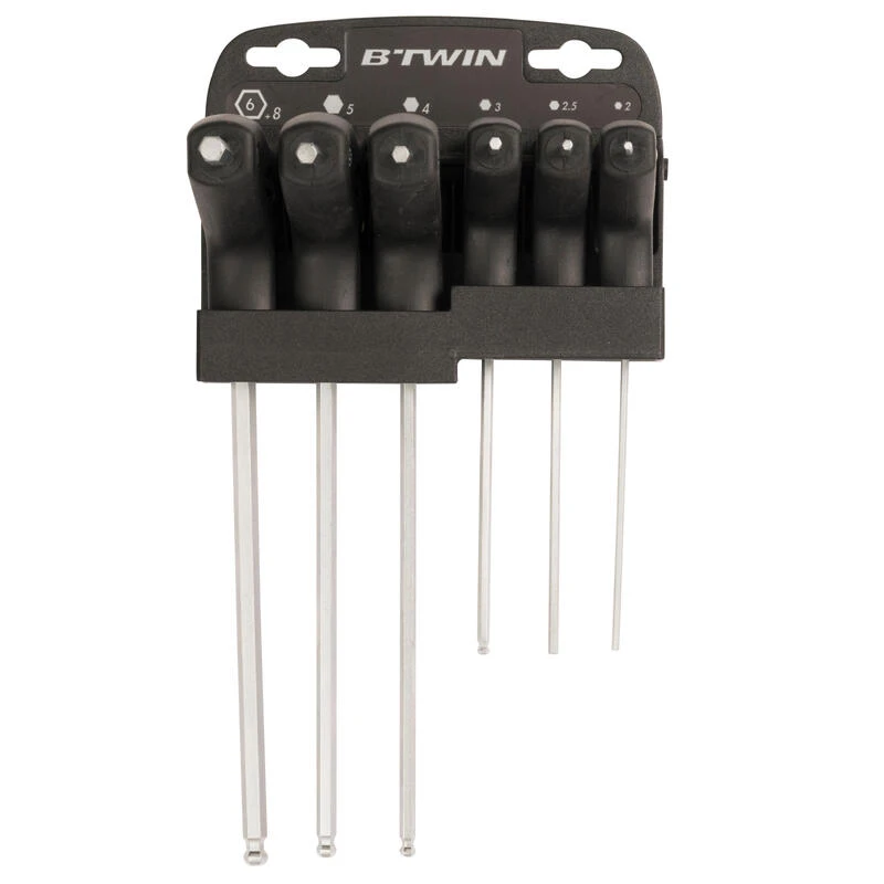 Decathlon KIT 6 CLES ALLEN + ADAPTATEUR 8 MM – Image 3