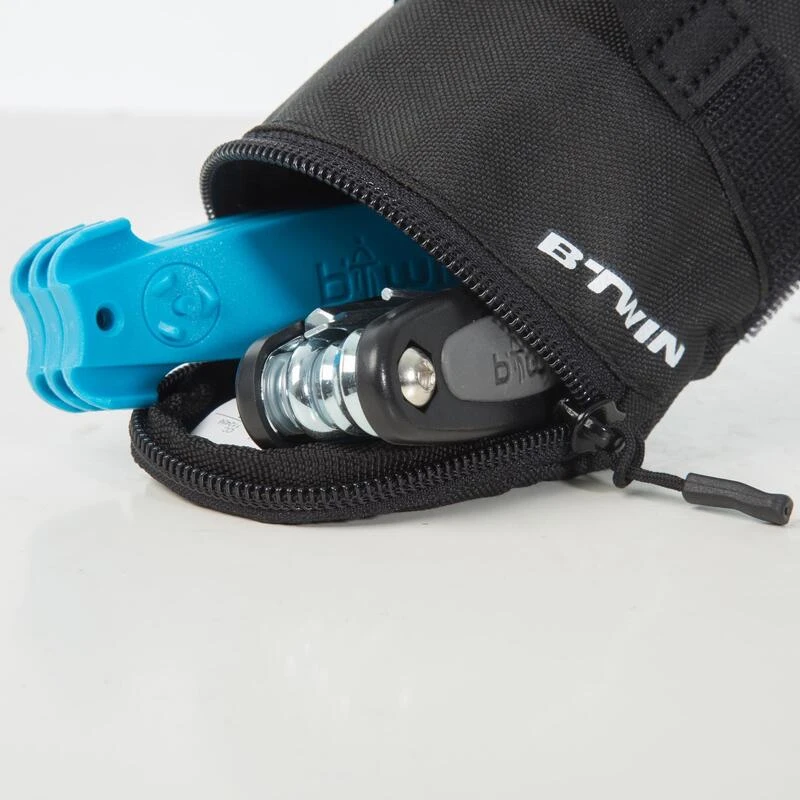 BTWIN KIT RÉPARATION VELO ET SACOCHE DE SELLE 100 0,5L NOIR – Image 2