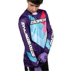 Stay Strong Maillot BMX Manches Longues Staystrong - Chevron Violet