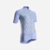 MAILLOT VELO ROUTE MANCHES COURTES RC500 FEMME FLORAL LAVANDE