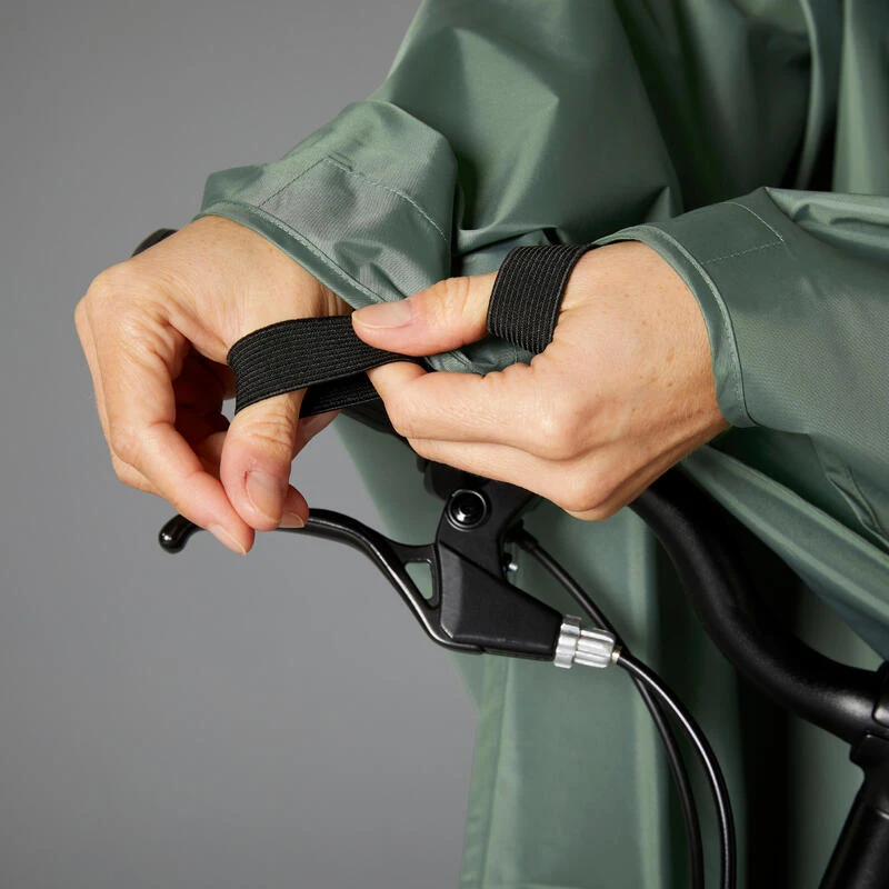 BTWIN PONCHO PLUIE VELO VILLE 100 VERT – Image 4