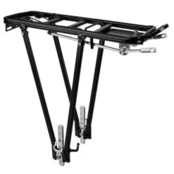 Porte-bagages Pour Vélo Noir Aluminium
