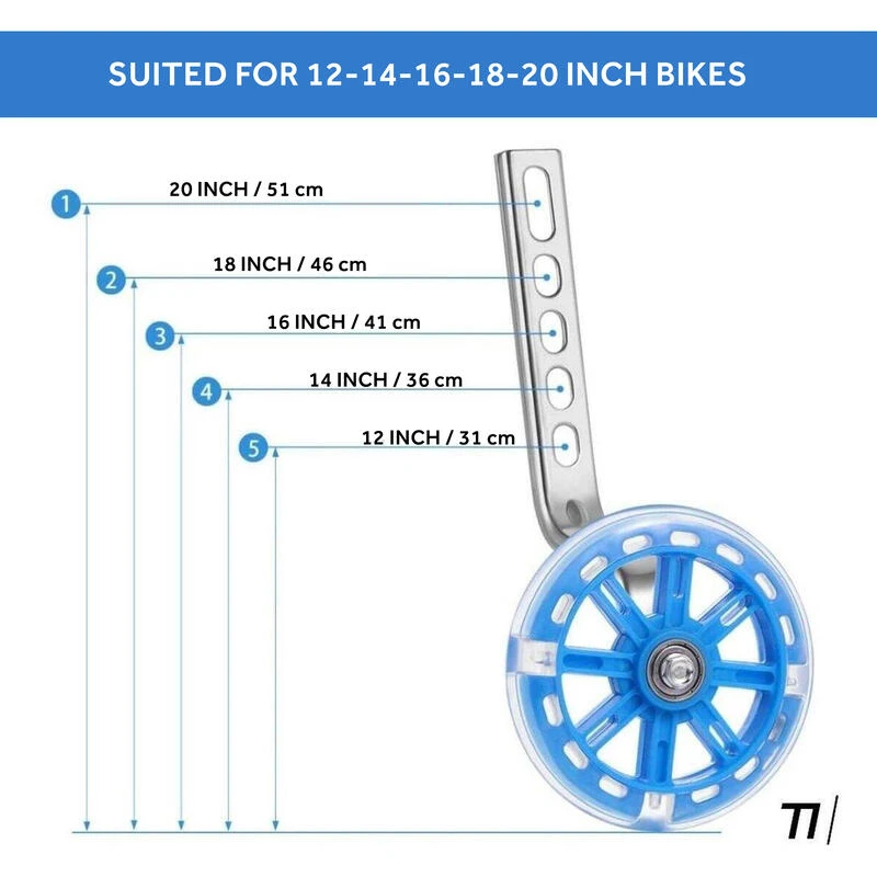 Roues D'entraînement Pour Vélo Pour Enfants De 12 à 20 Pouces - Noir – Image 3