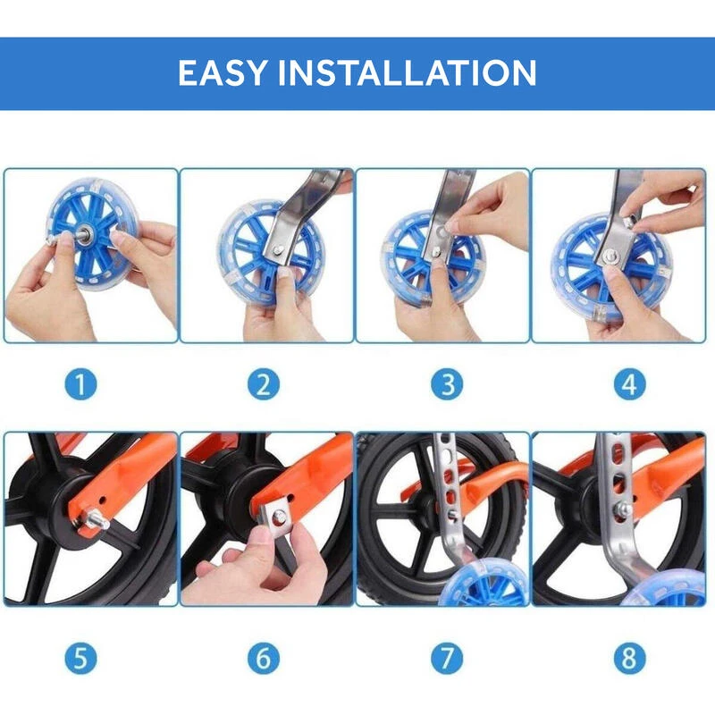 Roues D'entraînement Pour Vélo Pour Enfants De 12 à 20 Pouces - Noir – Image 5