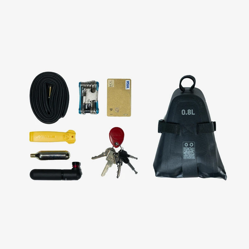 Riverside Sacoche De Selle Vélo étanche IPX4 0,8L - Noir – Image 2