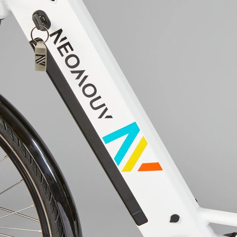 Seconde Vie - Vélo Ville électrique - NEOMOUV Ekia 2 - Blanc - BON – Image 4