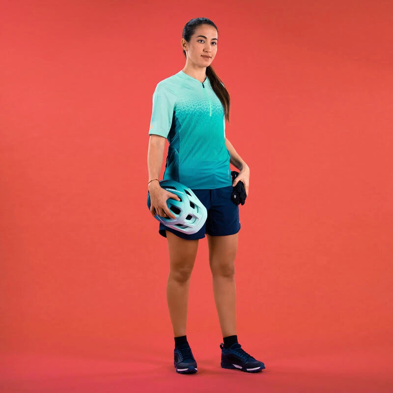 Rockrider SHORT VTT ST 500 FEMME BLEU – Image 2