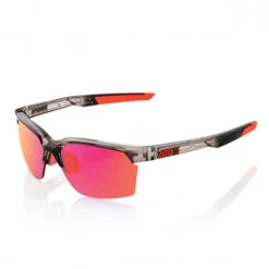 100% SPORTCOUPE - Polished Translucent Crystal Smoke - Purple Multilayer Mirror Lens