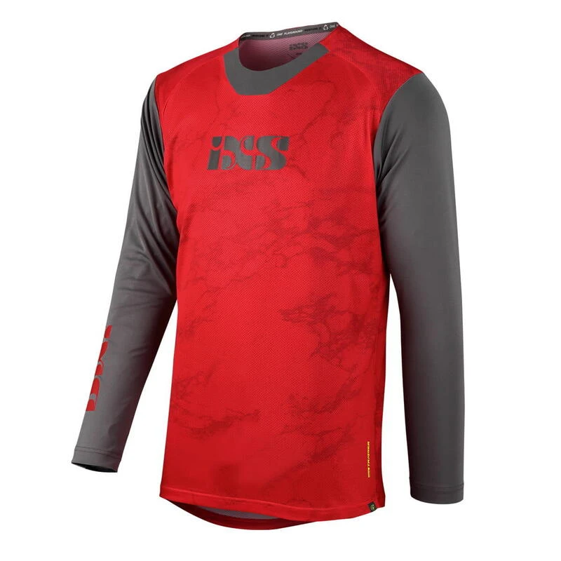 IXS Trigger X Air Kids Jersey Manches Longues - Rouge/Gris