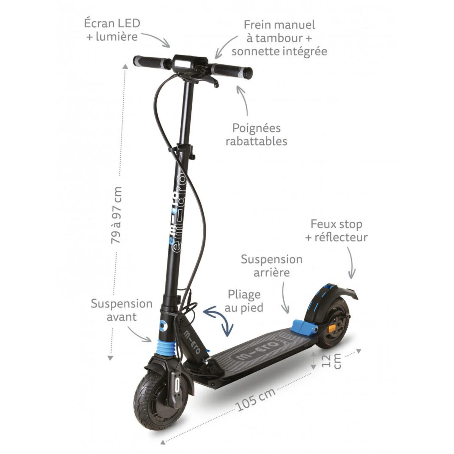 Trottinette électrique Micro Merlin – Image 2