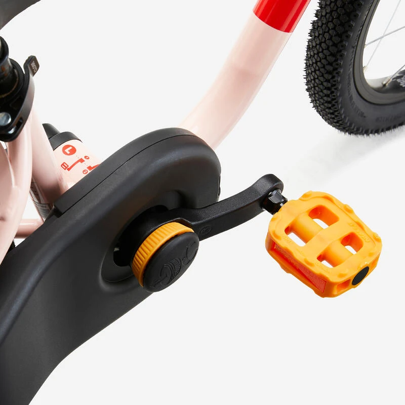 BTWIN VELO ENFANT 2EN1 DRAISIENNE 3-5 ANS 14 Pouces - DISCOVER 500 Rose – Image 2