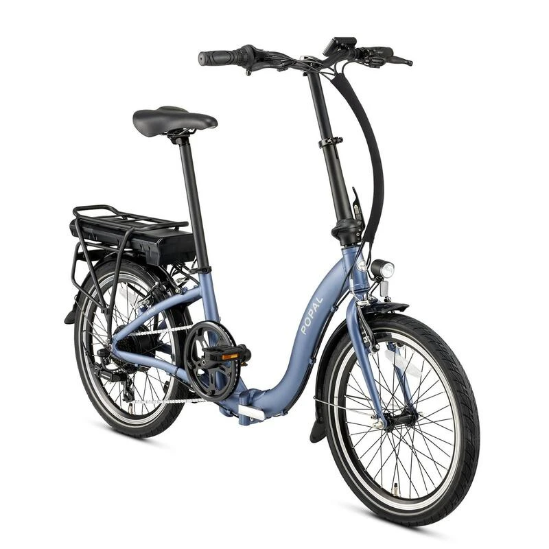 Vélo Pliant Electrique Popal E-Folt 1.0 - Moteur Roue Arrière - 420Wh - Bleu – Image 2