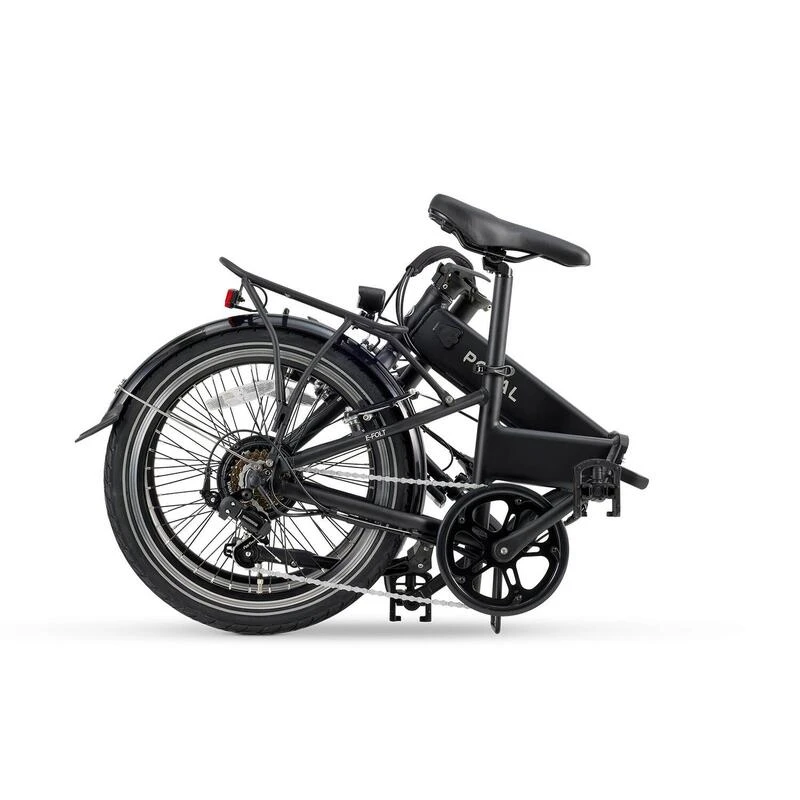 Vélo Pliant Electrique Popal E-Folt 2.0 - Moteur Roue Arrière - 380Wh - Noir – Image 4