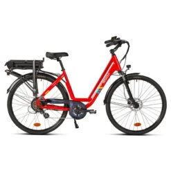 Vélo Ville électrique - NEOMOUV Sinapia Hydraulique - Rouge