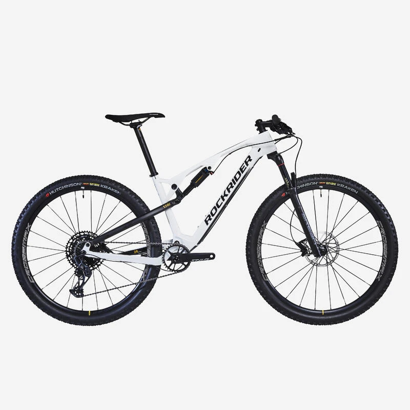 Rockrider Vélo VTT Cross Country XC 900 S Cadre Carbone Et Aluminium Blanc