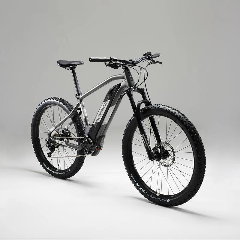 Rockrider Vélo VTT électrique Semi-rigide 27'5"+, E-ST 900 Gris – Image 2