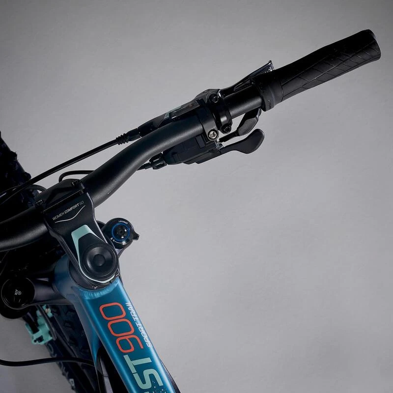 Rockrider Vélo VTT électrique Semi-rigide 27'5"+, E-ST 900 Turquoise – Image 9